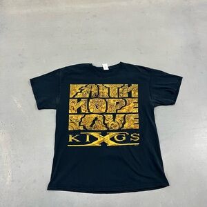 Vintage Y2K Kings X 2006 Faith Love Hope T-Shirt Size L